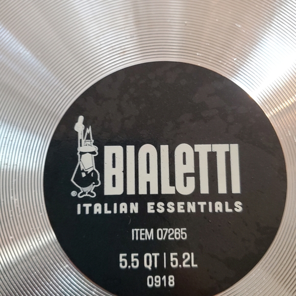 NWOT Bialetti Oval Aluminum Pasta Pot W/Strainer Lid, Nonstick - Picture 4 of 4